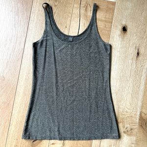 Only Hearts NYC Black/Gold Metallic Skinny Tank, Size Medium - Holiday